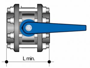 Uzavírací klapka s přírubou 63 mm