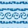 Fólie pro vyvařování bazénů - DLW NGB -- Meandr agua, 1,5 mm, role 30,4 m x 27,5 cm