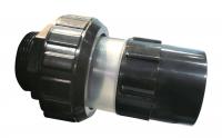 PVC tvarovka - Šroubení 50 x 1 1 / 2“ ext., s průhlednou částí PVC tvarovka - Šroubení 50 x 1 1 / 2“ ext., s průhlednou částí