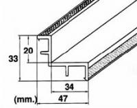Roll rošt – hrana (MP200-LAF) přelivného žlábku,  délka 2 m Roll rošt – hrana (MP200-LAF) přelivného žlábku,  délka 2 m