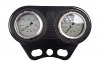 Manometr dvojitý horizontální panel s dvěma glycerinovými manometry Manometr dvojitý horizontální panel s dvěma glycerinovými manometry